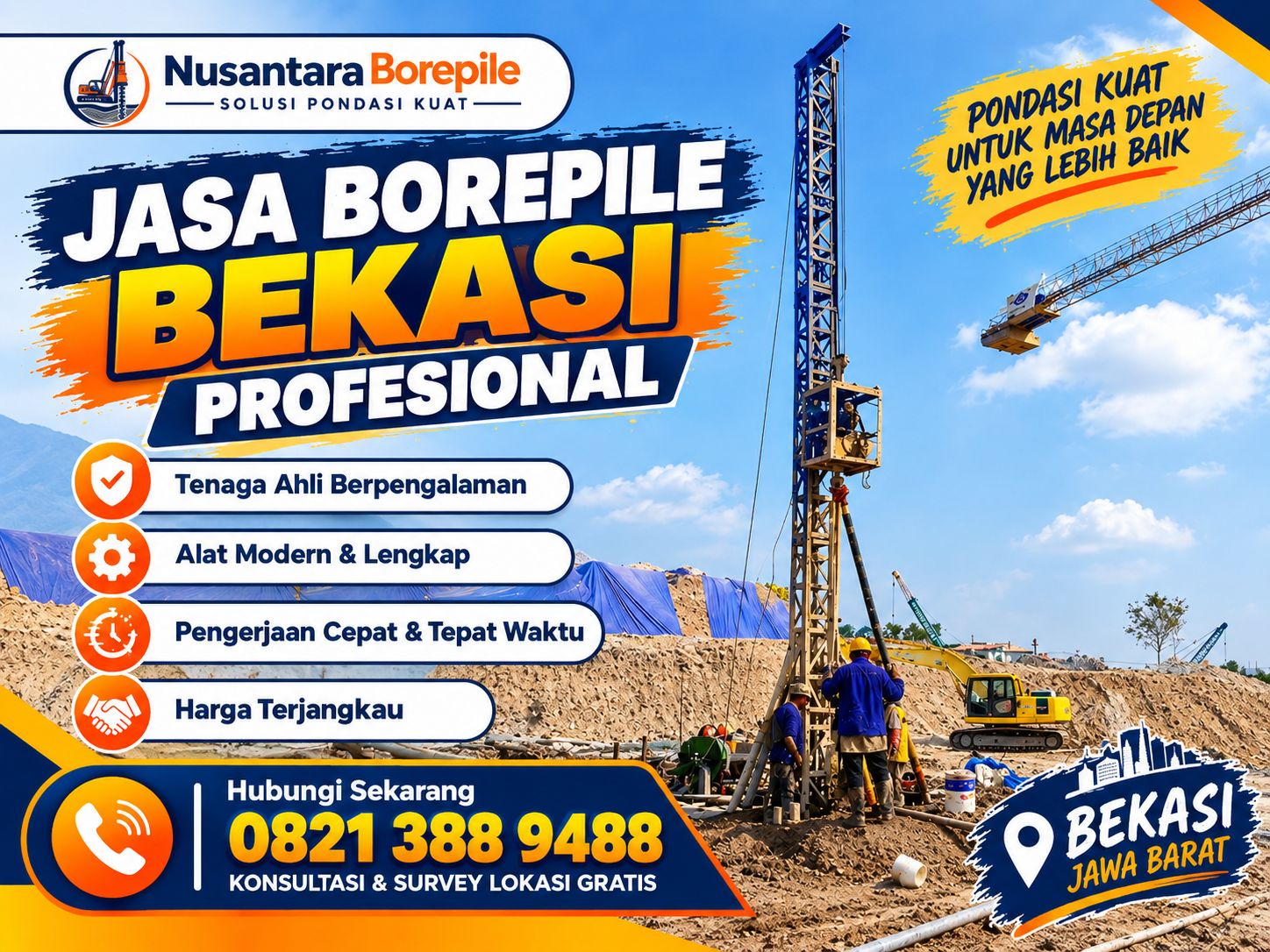 Jasa Bore Pile Bekasi