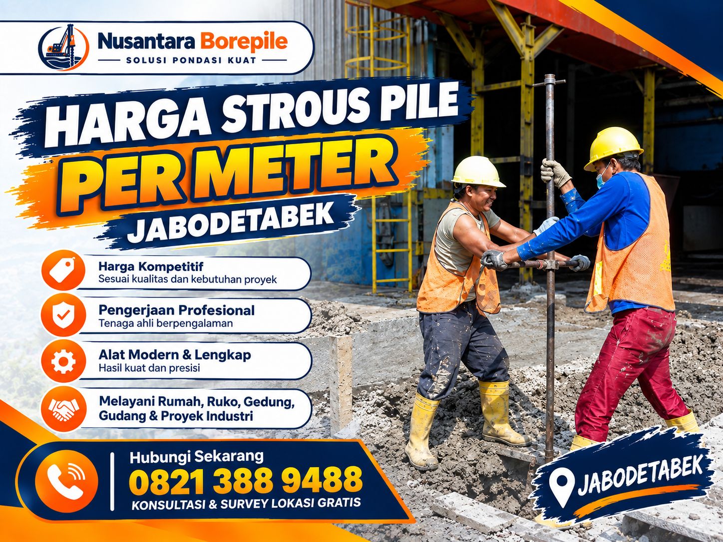 Harga Strauss Pile Permeter Jabodetabek