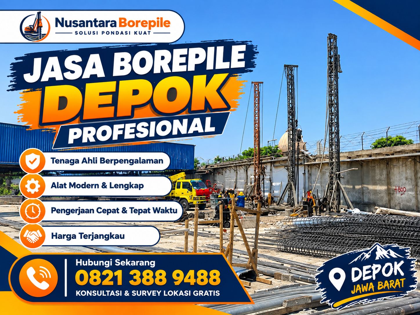 Jasa Bore Pile Depok