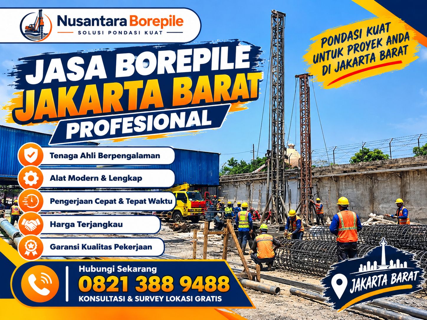 Jasa Bore Pile Jakarta Barat
