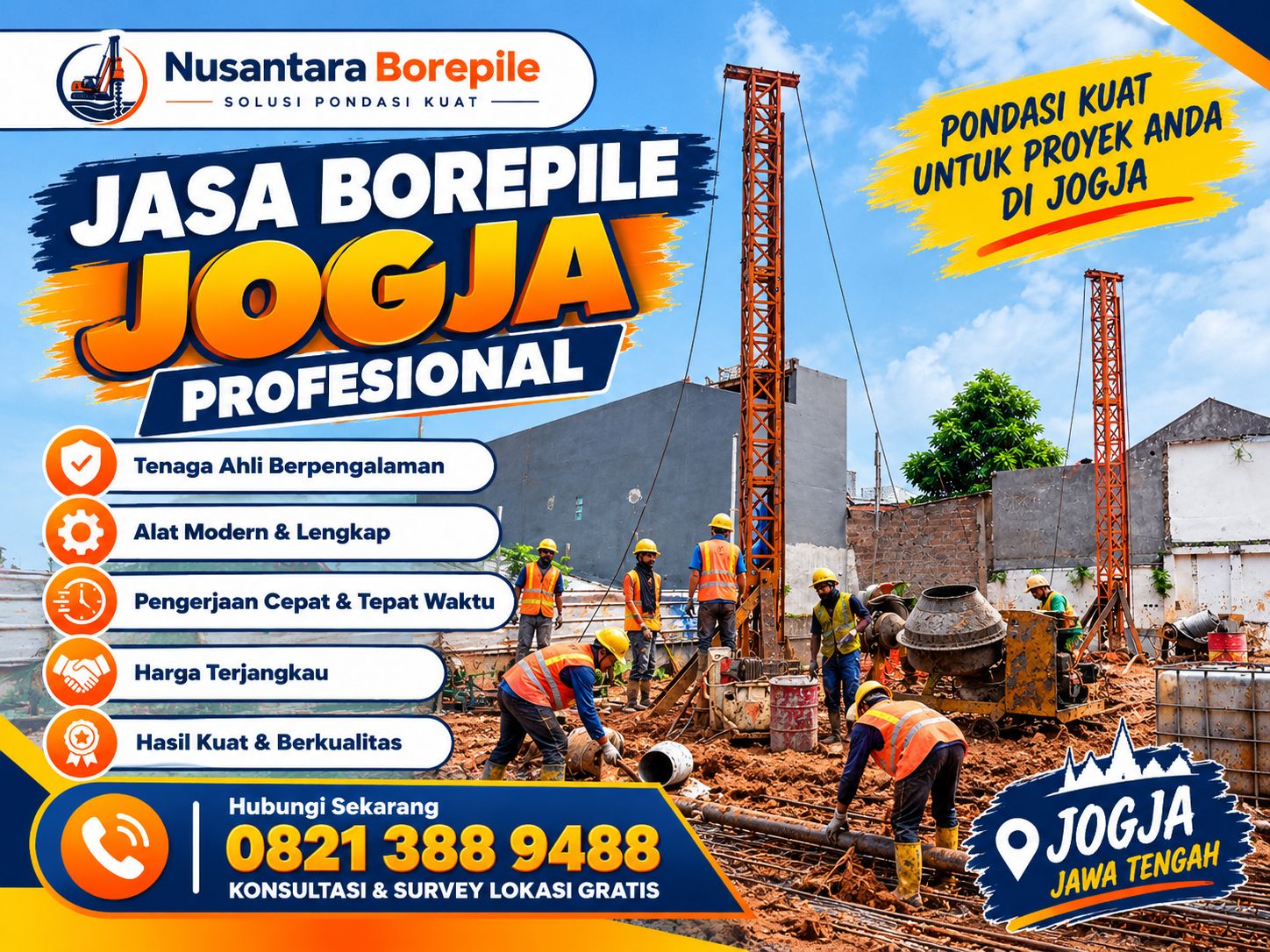Jasa Bore Pile Jogja