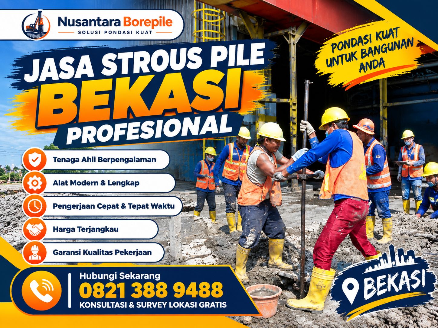 Jasa Strauss Pile Bekasi
